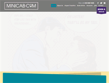 Tablet Screenshot of minicab.com